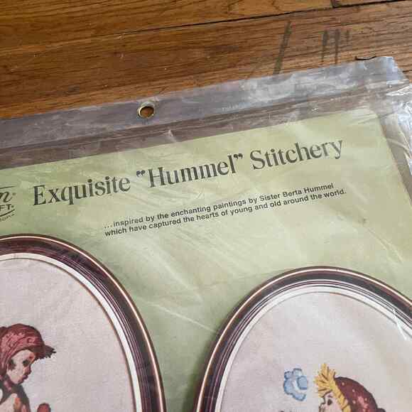 Hummel Peasant Children Girl (no 0232) Vintage Embroidery Kit by Paragon - Picture 3 of 6